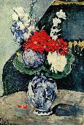 Paul Cezanne Stilleben, Delfter Vase mit Blumen Sweden oil painting artist